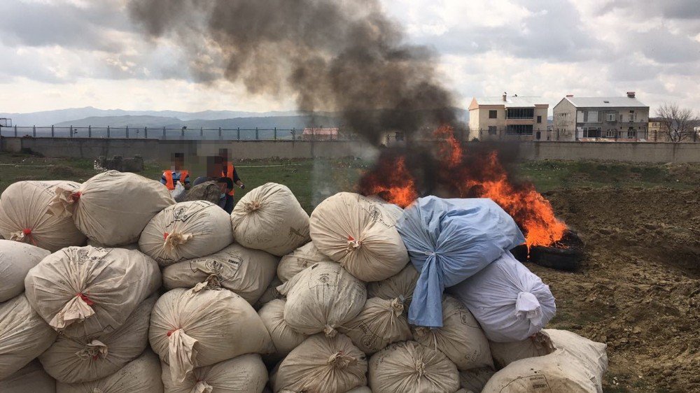 Diyarbakır’da Ele Geçirilen 30 Ton Uyuşturucu İmha Edildi