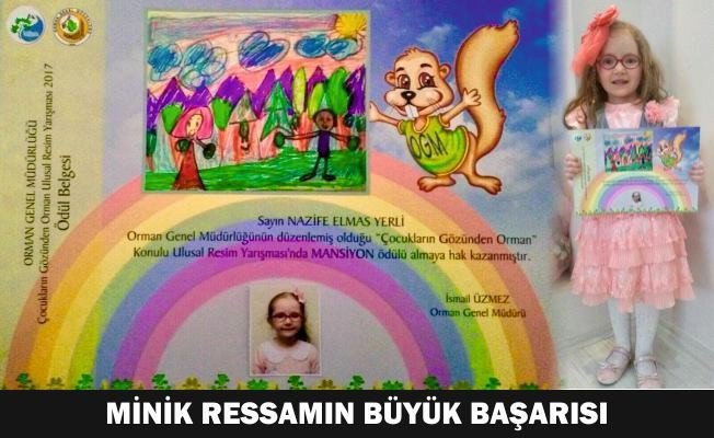 Kütahyalı Minik Ressam Nazife Elmas Yerli’nin Büyük Başarısı