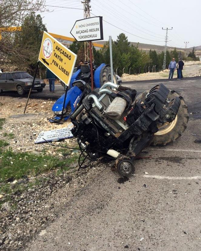 Akçadağ’da Feci Kaza: 1 Ölü, 4 Yaralı