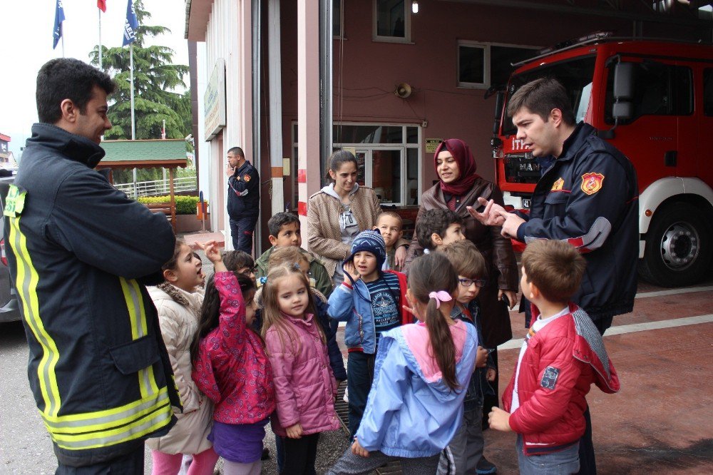 23 Nisan Çocukları İtfaiye Personelini Unutmadı