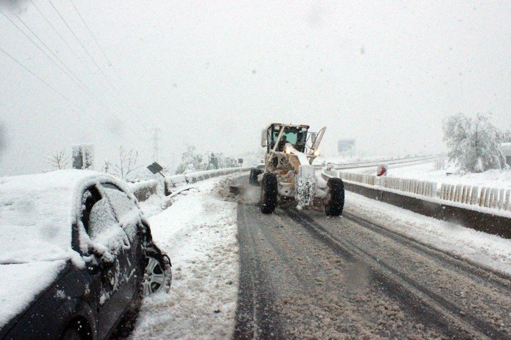 Nisan’da Bolu Dağı’nda Kar Sürprizi