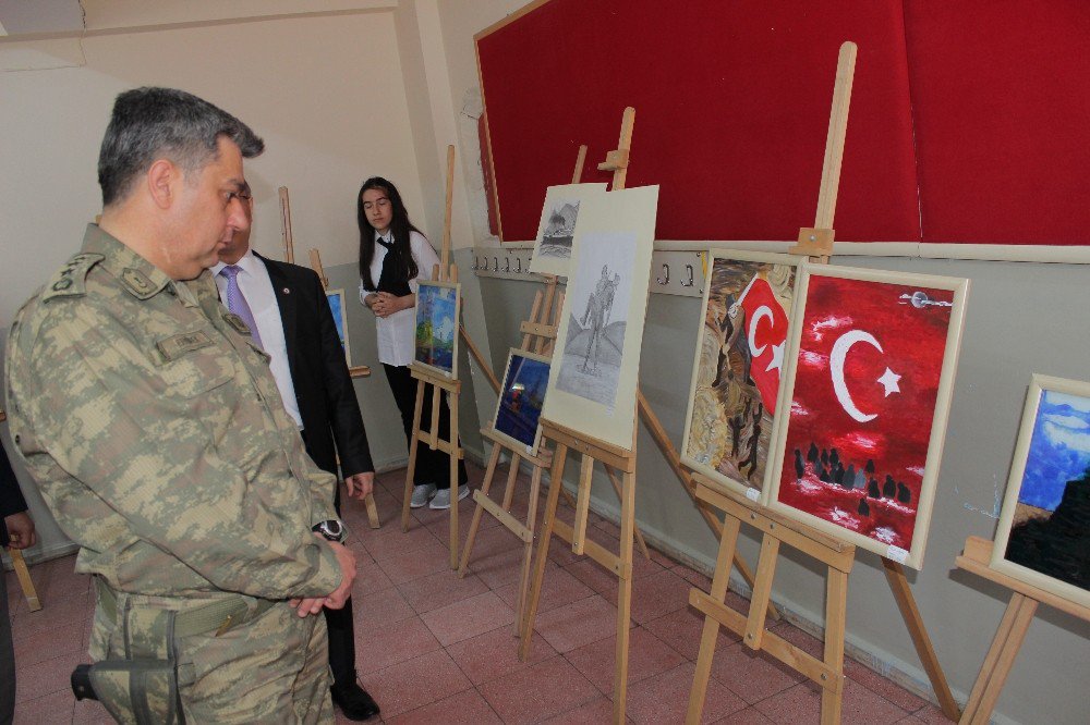 Çocuklardan, ’Vatan Sevgisi’ Resim Sergisi