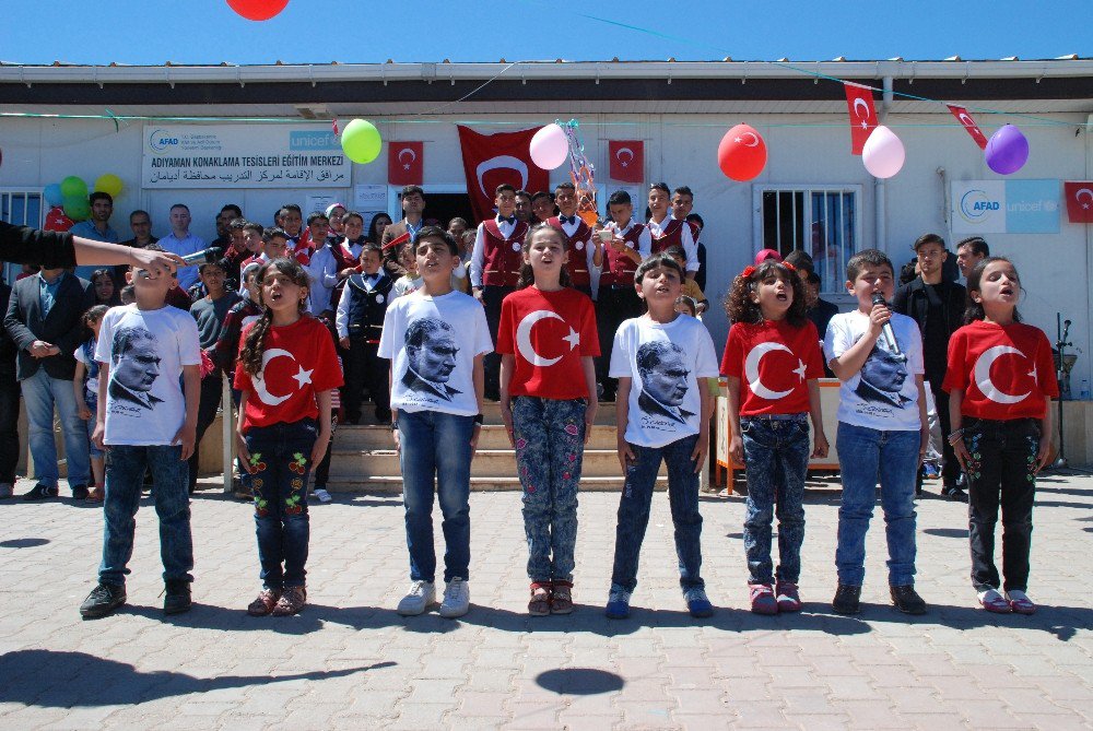 Çadır Kentteki Suriyeli Çocuklar 23 Nisan’ı Kutladı