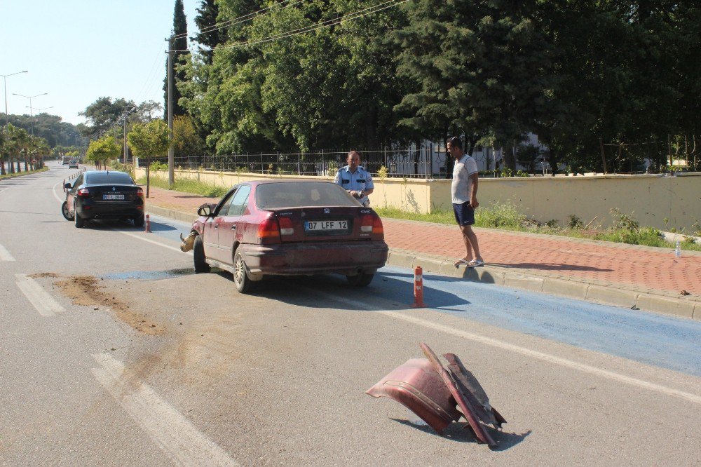 Manavgat’ta Trafik Kazası: 1 Yaralı