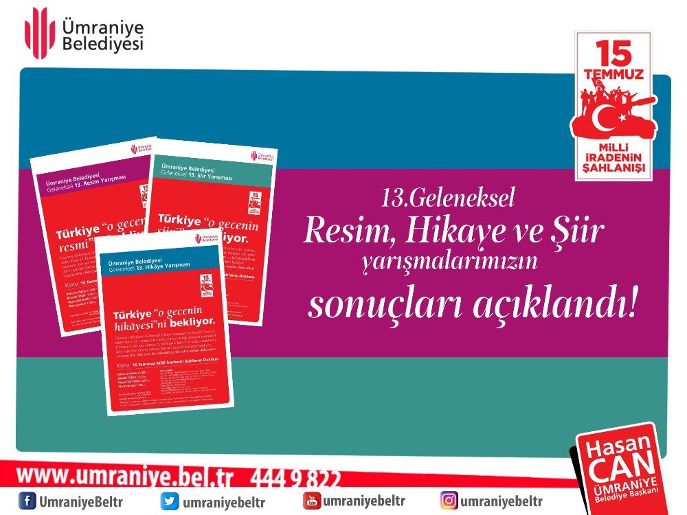 13. Geleneksel Resim, Hikâye Ve Şiir Yarışması Sonuçlandı