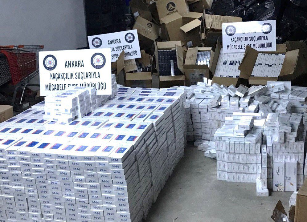 Gölbaşı’da 3 Bin 400 Karton Kaçak Sigara Ele Geçirildi