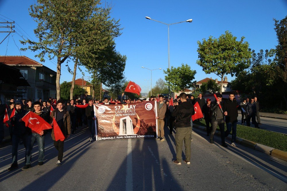 Sakarya’da ’57. Alay Vefa Yürüyüşü’ Gerçekleşti