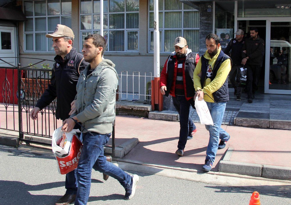 Samsun’da Deaş’tan Gözaltına Alınan 6 Iraklı Adliyeye Sevk Edildi