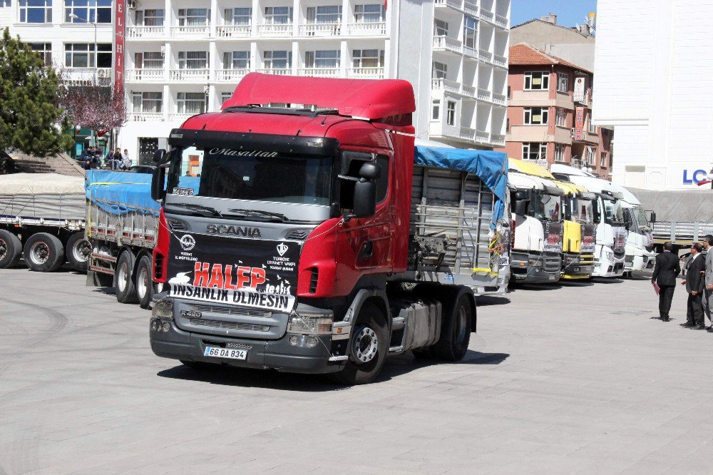 Yozgat’tan Haleplilere 11 Tır Un Yardımı