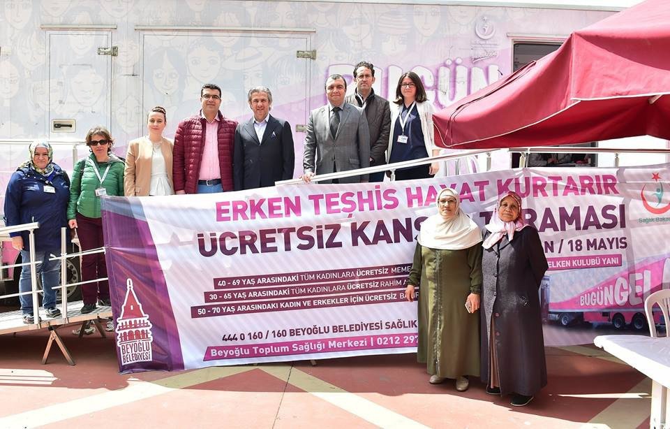 Beyoğlu’nda Ücretsiz Kanser Taraması Başladı