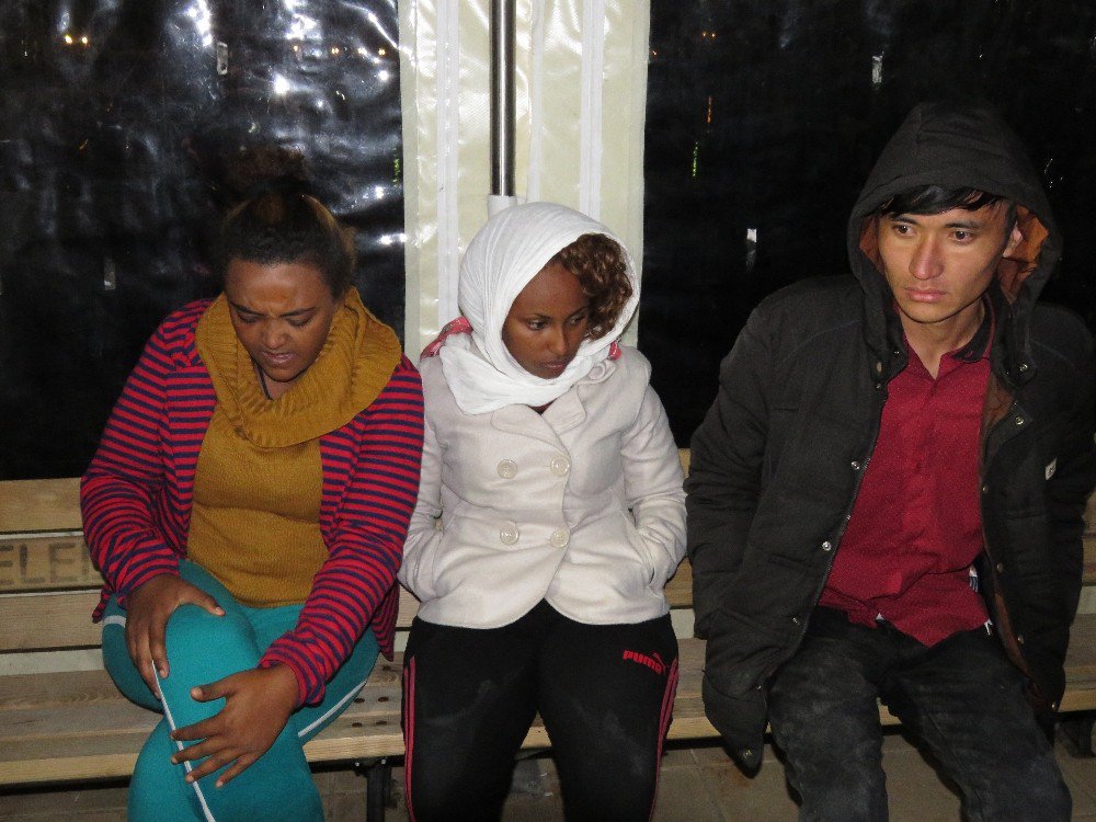 Kürek Çekerek Midilli’ye Gitmek İsteyen 15 Mülteci Yakalandı