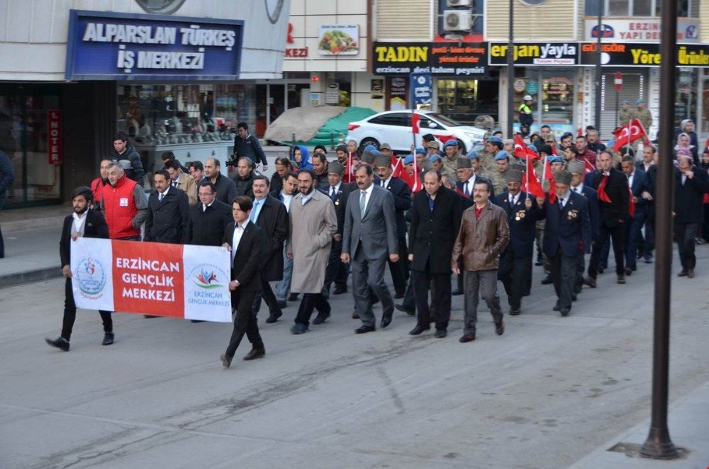 Erzincan 57’nci Alay İçin Yürüdü