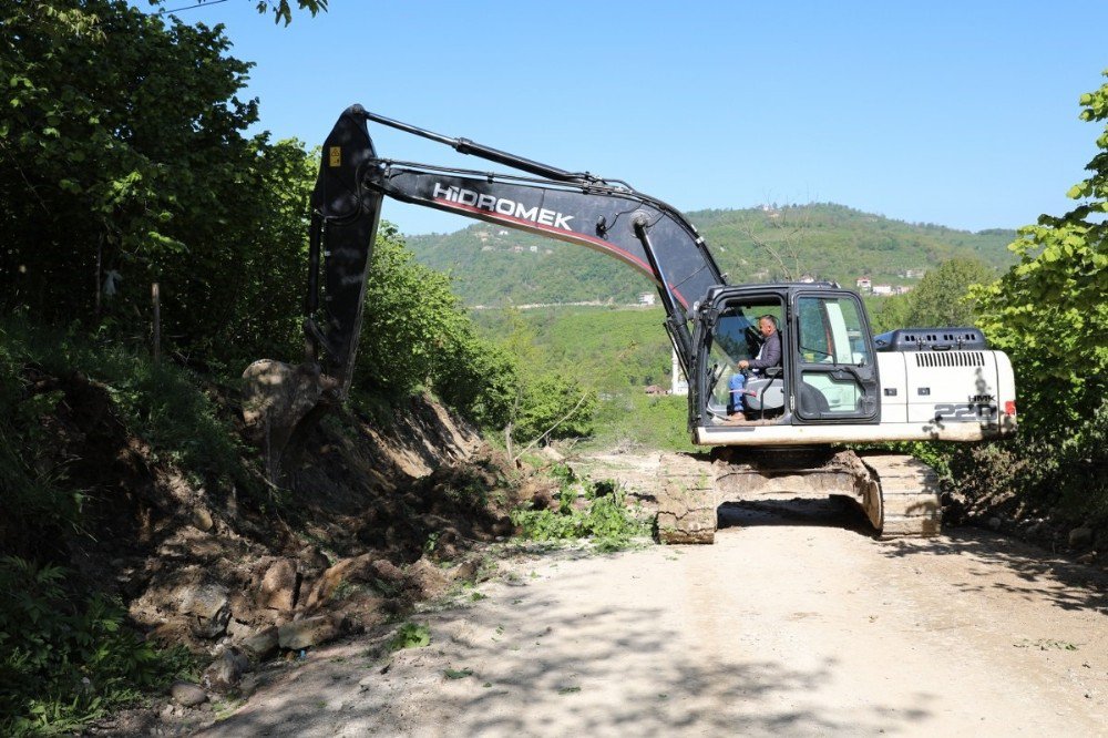 Fatsa’da Kırsalda Yol Çalışmaları