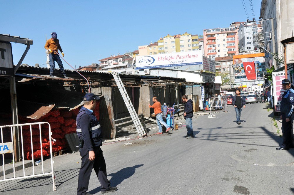 Kdz. Ereğli Pazaryerinde Rehabilitasyon Çalışmaları Başladı