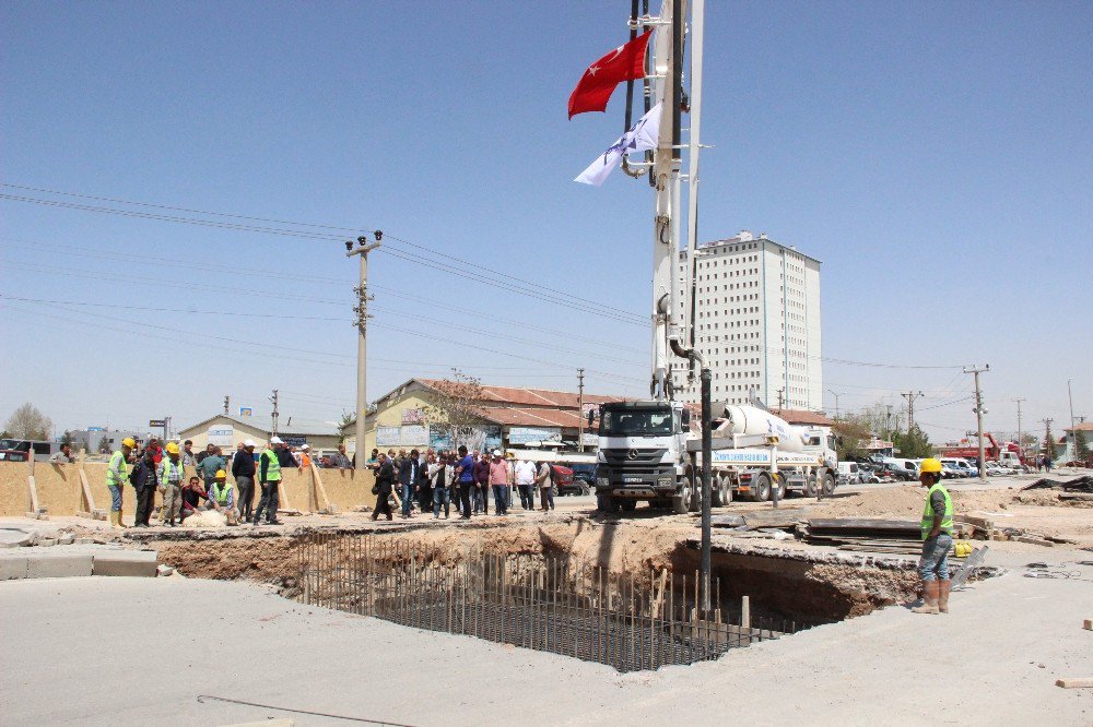 Karaman’da Sanayi Köprülü Kavşağının Temeli Atıldı