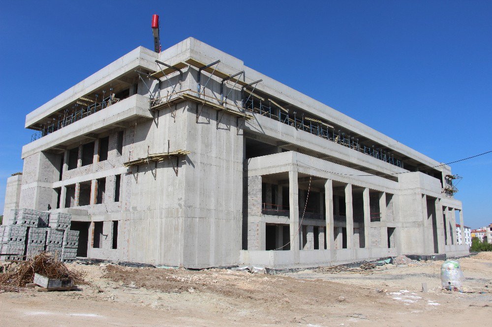 Başsavcısı Yavuz Kırklareli Yeni Adliye Sarayı İnşaatında İncelemelerde Bulundu