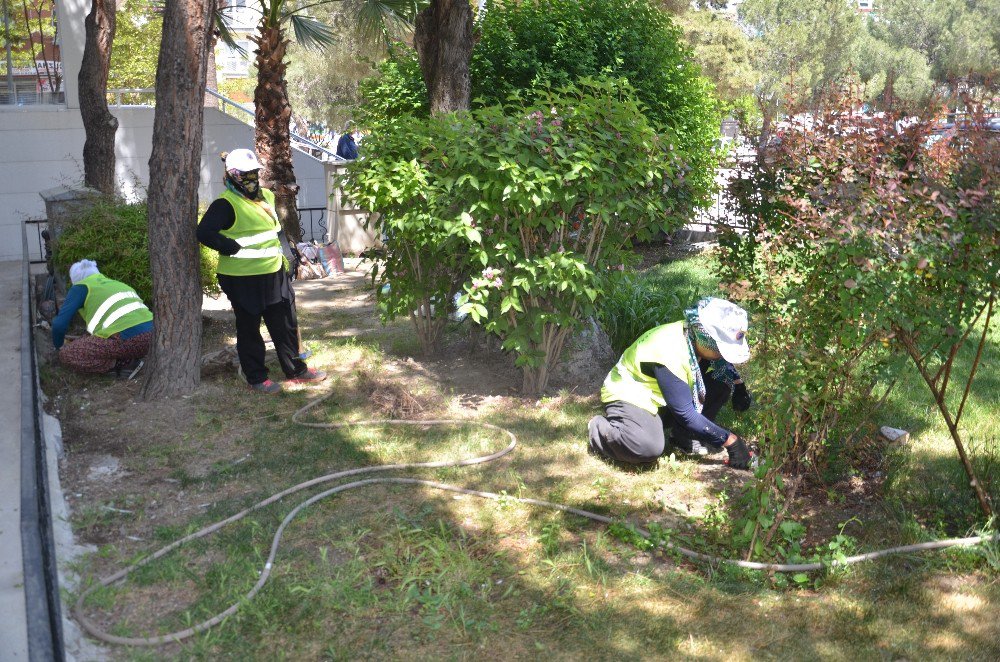 Soma’da Park Ve Bahçelere Kadın Eli Değdi