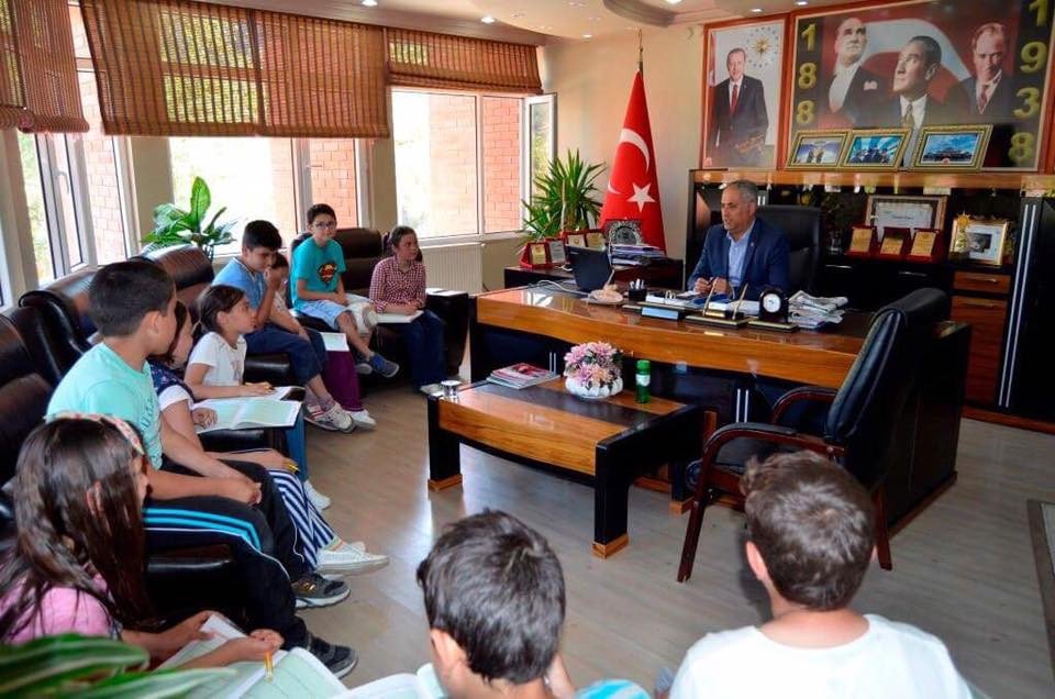 İlkokul Öğrencilerinden Başkan Yaman’a Ziyaret