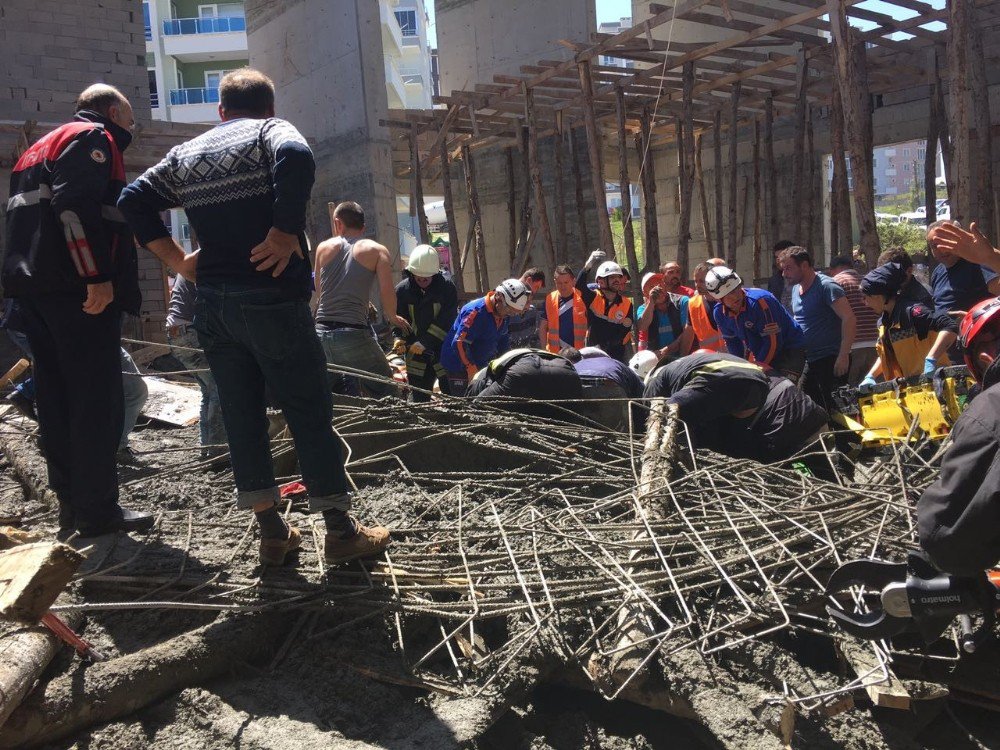 Samsun’da Cami İnşaatında Kalıp Çöktü