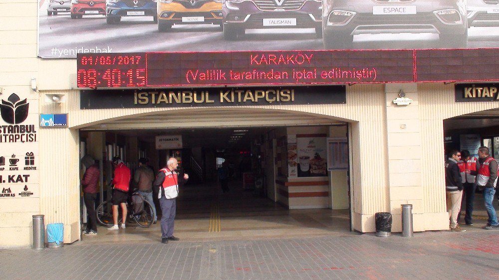 Kadıköy İskelelerinde 1 Mayıs Önlemi