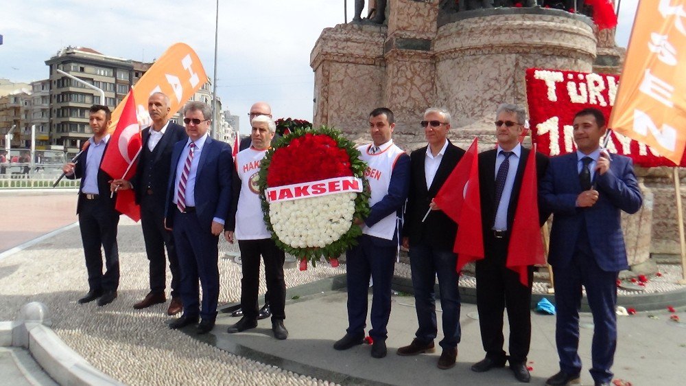 Haksen Ve Katılım Büro- Sen, Kazancı Yokuşu’na Karanfil Bıraktı