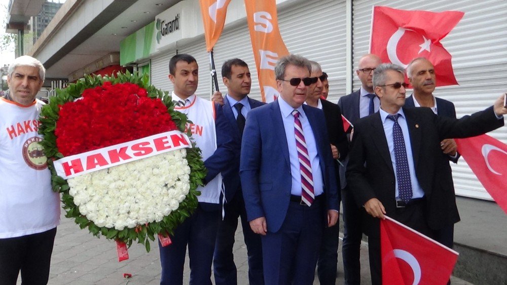 Haksen Ve Katılım Büro- Sen, Kazancı Yokuşu’na Karanfil Bıraktı