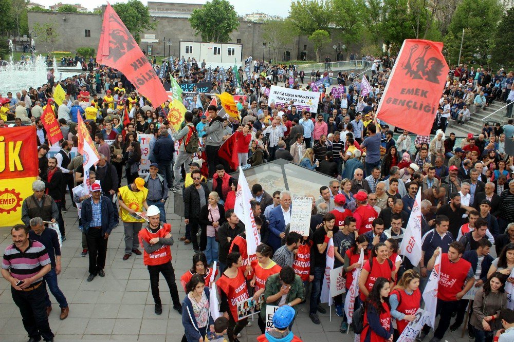 Kayseri’de 1 Mayıs Emek Ve Dayanışma Günü Kutlandı