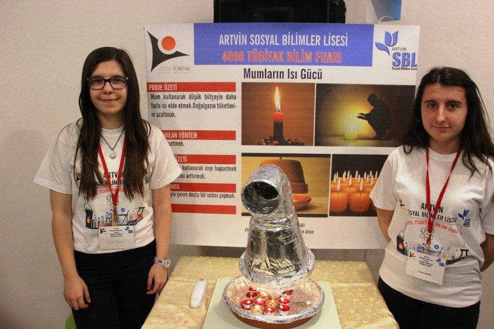 Artvin’de Lise Öğrencilerinin Bilim Fuarı Açıldı