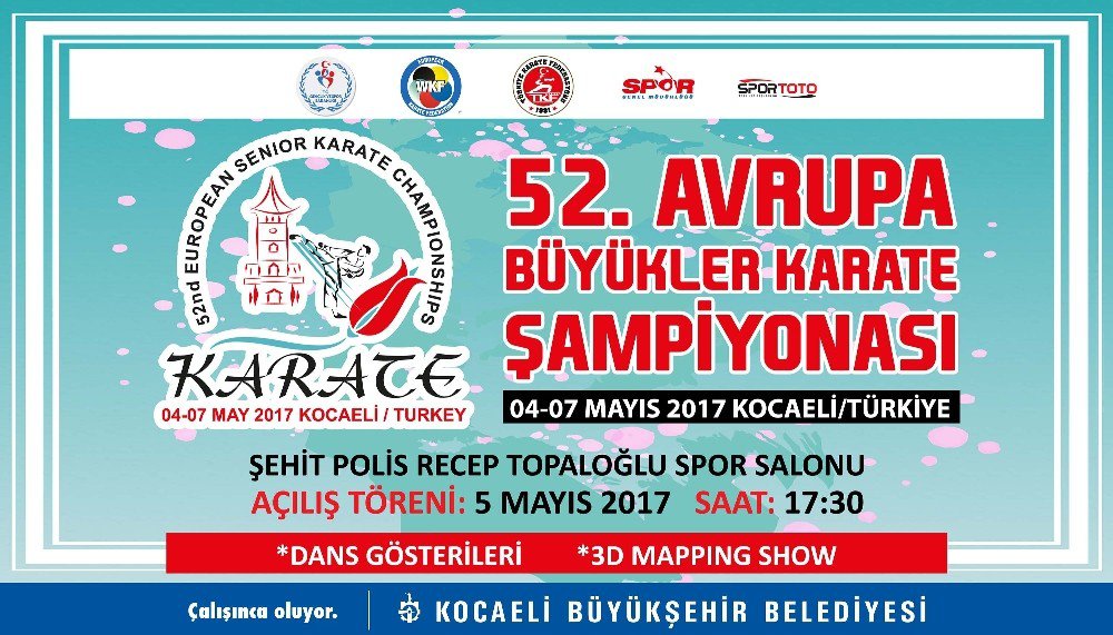 52. Büyükler Avrupa Karate Şampiyonası Başlıyor