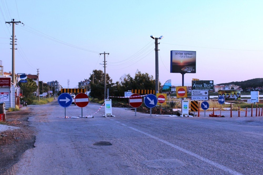 Sarımsaklı Yolu Ulaşıma Kapatıldı