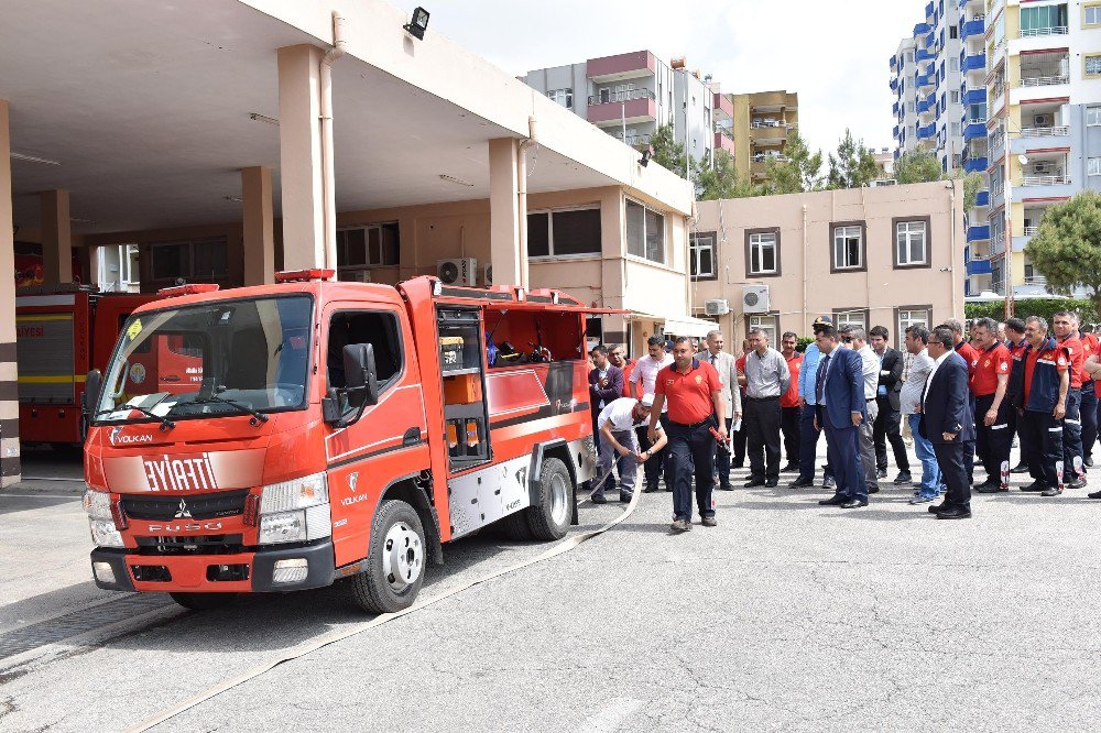 Adanalı İtfaiyeciler Midilli’ye Test Etti