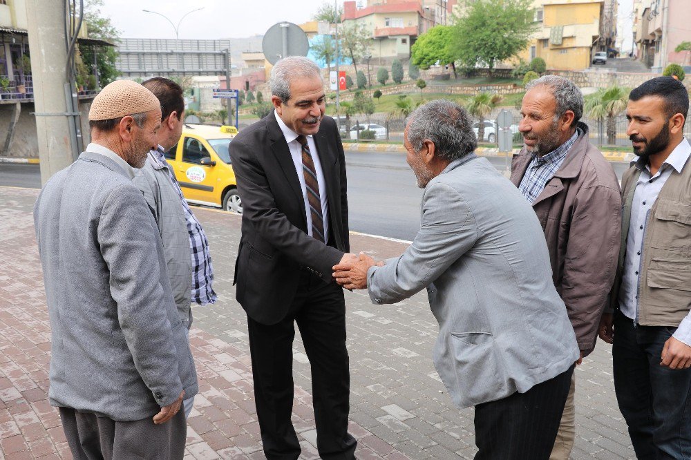 Demirkol Şehitlik Mahallesinde Esnaf Ve Vatandaşı Ziyaret Etti