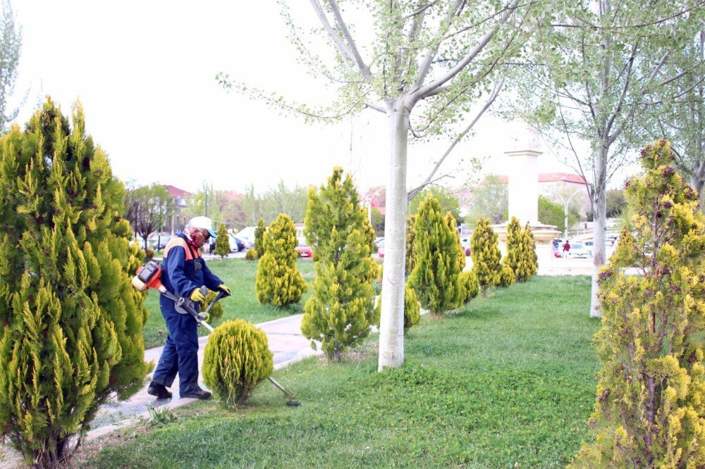 Park Ve Bahçeler Müdürlüğü Ekiplerinden Gölbaşı’na Yazlık Bakım