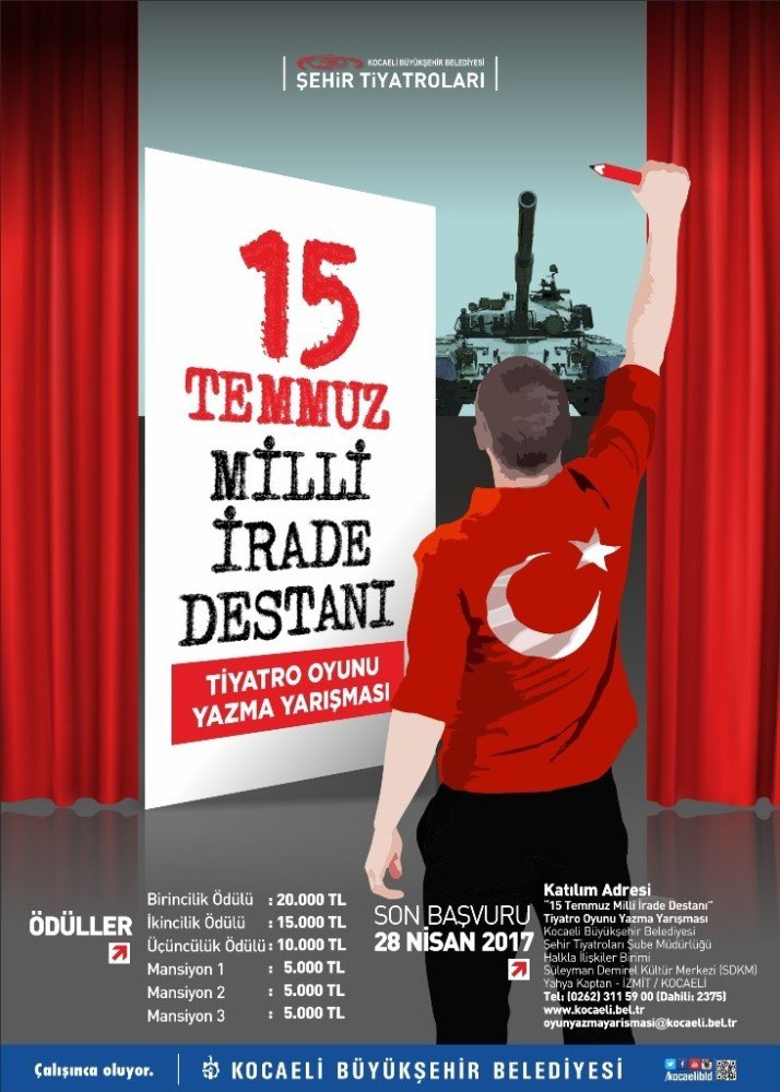 15 Temmuz Milli İrade Destanı Yazarlık Yarışmasına 101 Eser Katıldı