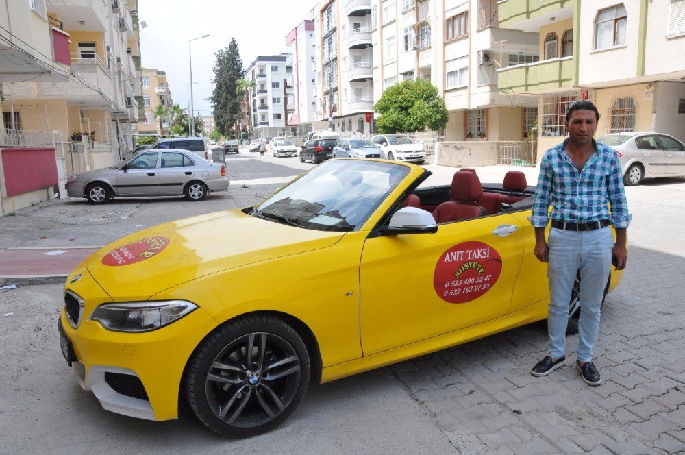 250 Bin Liralık Üstü Açık Lüks Aracını Taksi Yaptı