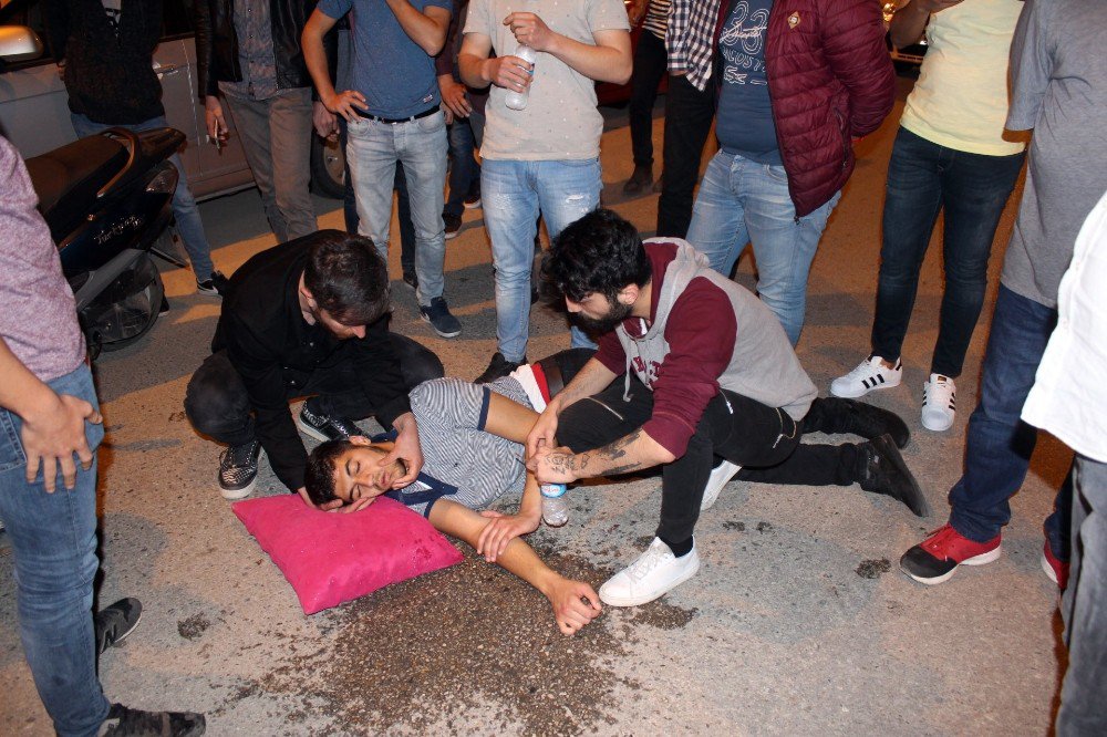 Ginger’den Düşen Genç Yaralandı