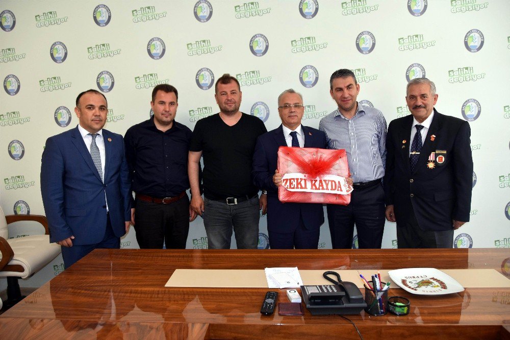 Salihlili Gazilerden Başkan Kayda’ya Teşekkür Ziyareti