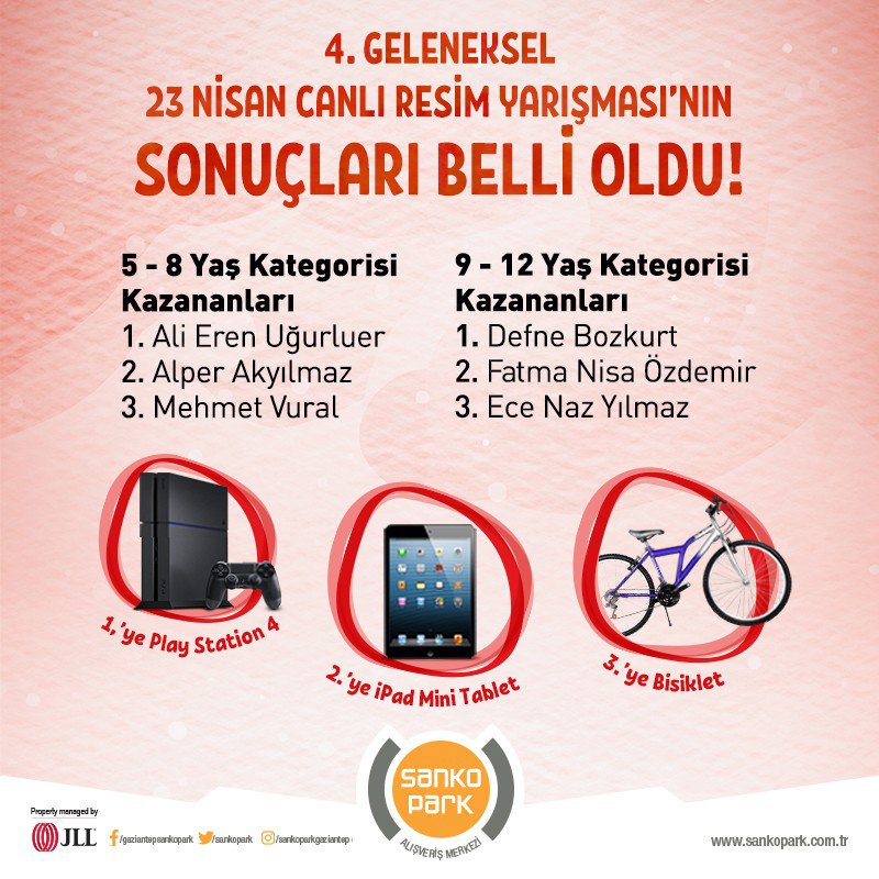 Sanko Park’ta Minik Yetenekler Büyük Hediyelerin Sahibi Oldu