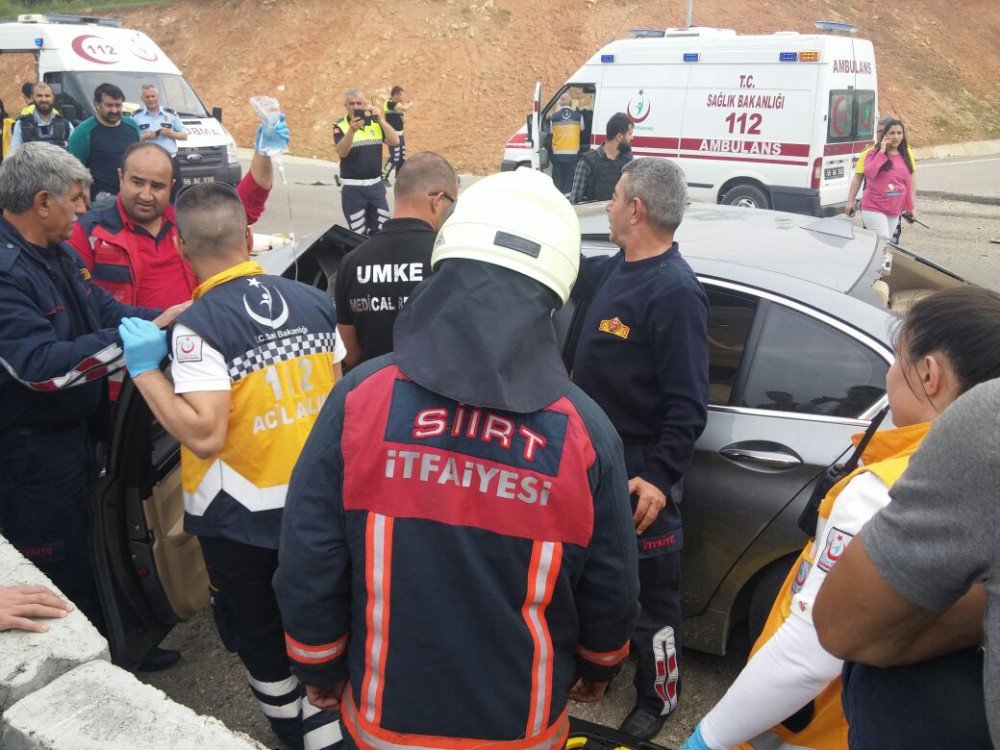 Siirt’te Trafik Kazası: 4 Yaralı