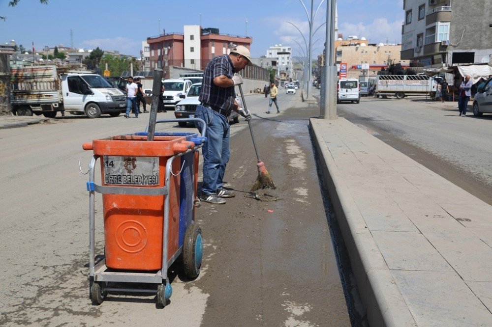 Cizre Belediyesinden Temizlik Seferberliği