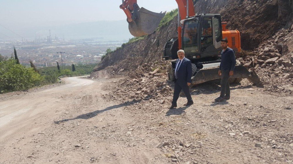 Başkan Baran, Yarımca-ilimtepe Arası Bağlantı Yolunda İnceleme Yaptı