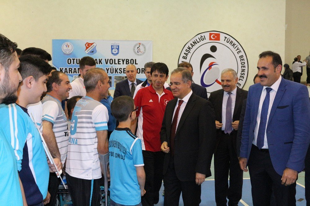 Oturarak Voleybol 2. Lig Final Müsabakaları Karaman’da Başladı.