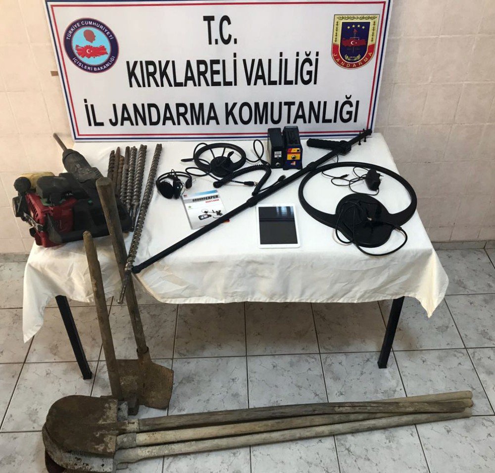 Kırklareli’nde Kaçak Kazı