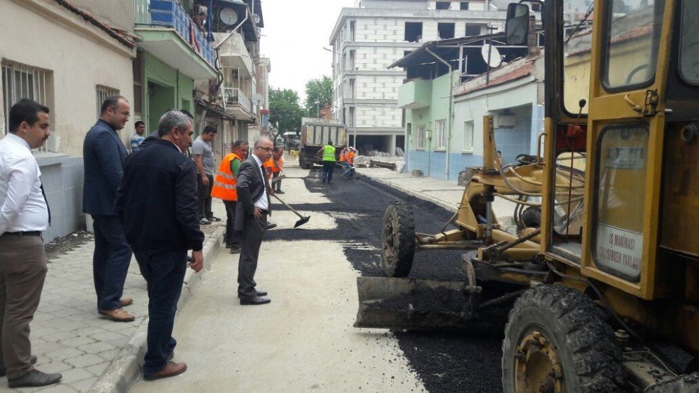 Başkan Kayda, Asfalt Çalışmalarını Yerinde İnceledi