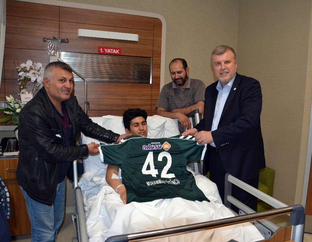 Başkan Şan’dan Yaralanan Konyaspor Taraftarına Ziyaret