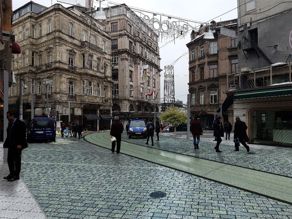 İstiklal Caddesi Çalışmaların Ardından Böyle Olacak