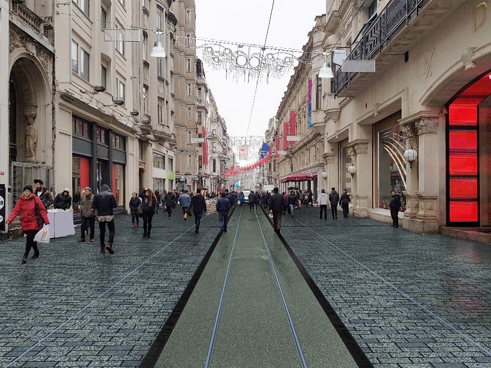 İstiklal Caddesi Çalışmaların Ardından Böyle Olacak