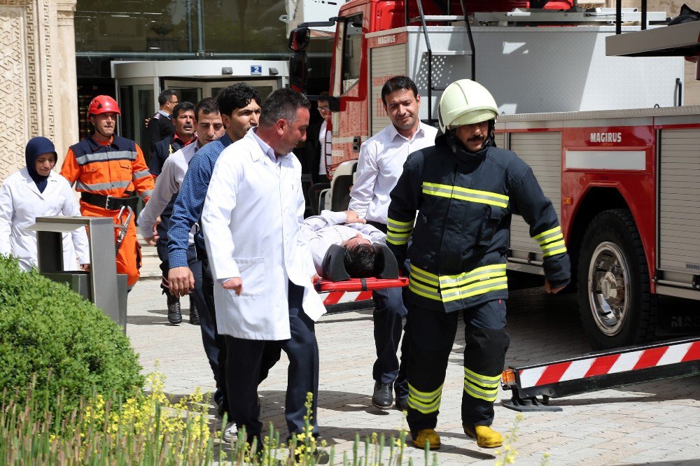 Konya Büyükşehir’den Yangın Tatbikatı