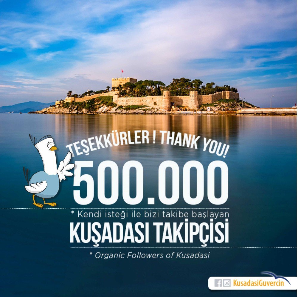 Kuşadası Güvercin’in Takipçi Sayısı 500 Bini Aştı