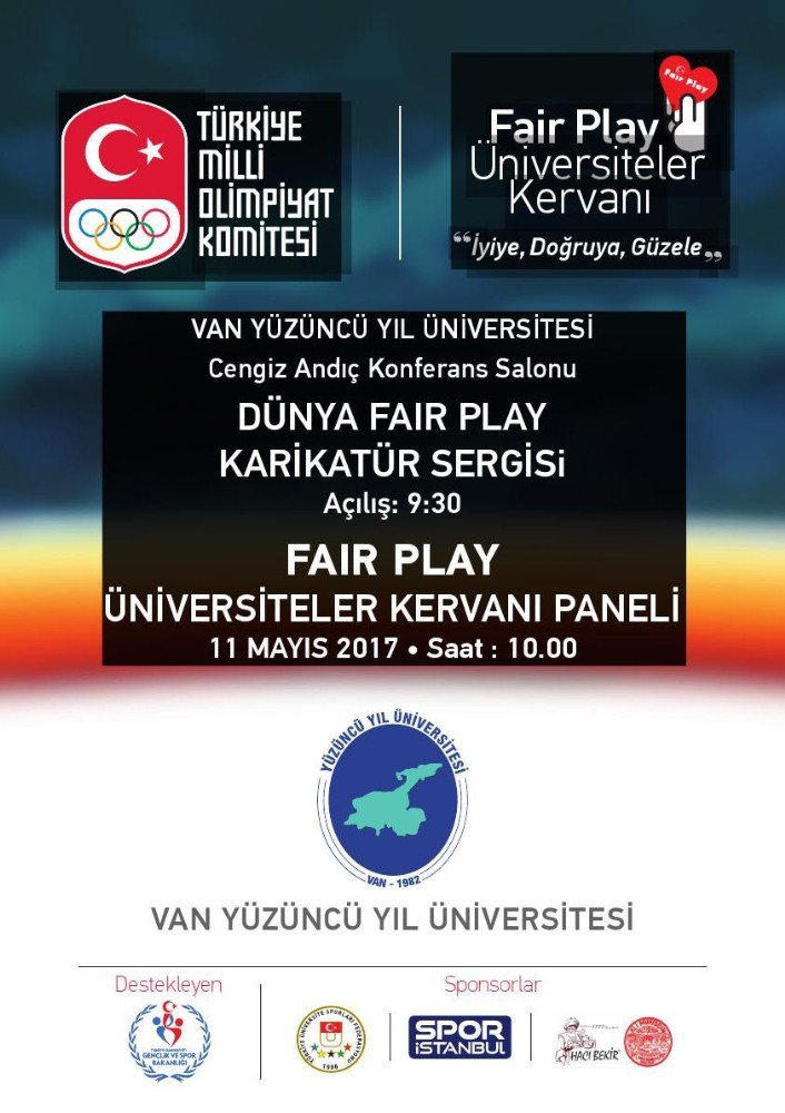 Tmok Üniversiteler Fair Play Kervanı Bahar Dönemi 37. Paneli Van Yüzüncü Yıl Üniversitesi’nde